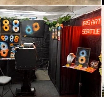 Iris Art Seattle fair booth